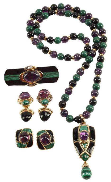 Estate Kai-yin Lo Vermeil Multi-stone Jewelry