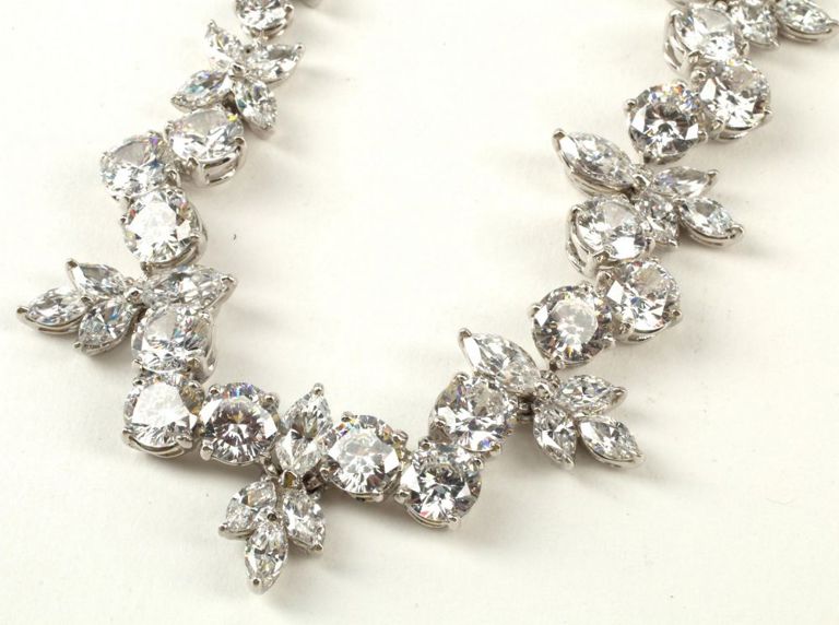 Estate Fantasia by Deserio Cz Cocktail Necklace