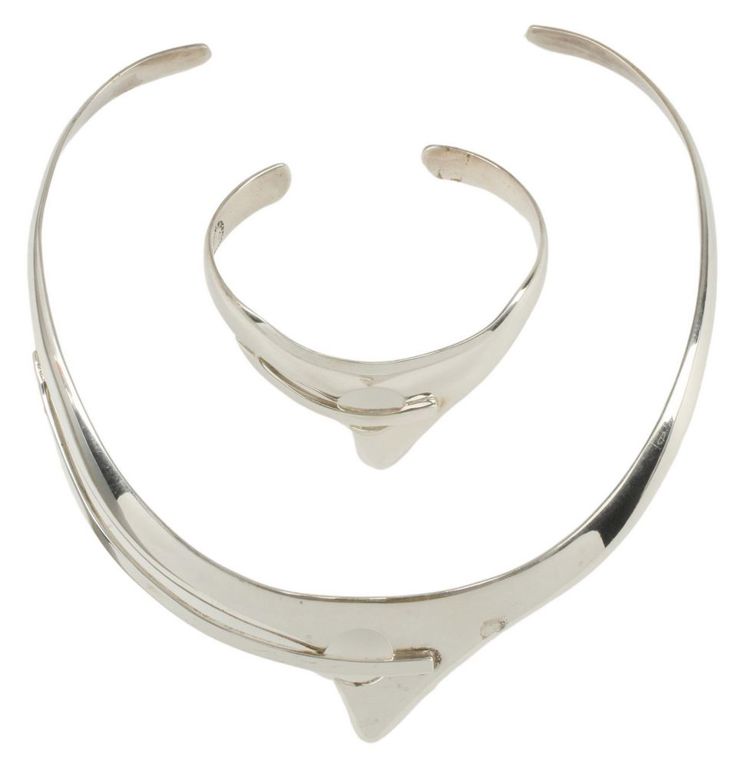 Amc Taxco Mexico Sterling Silver Jewelry Suite