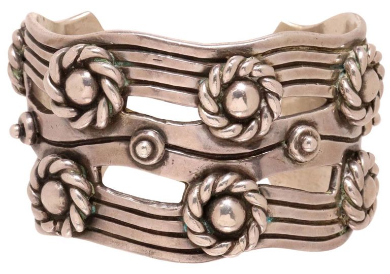William Spratling Sterling 'River of Life' Cuff