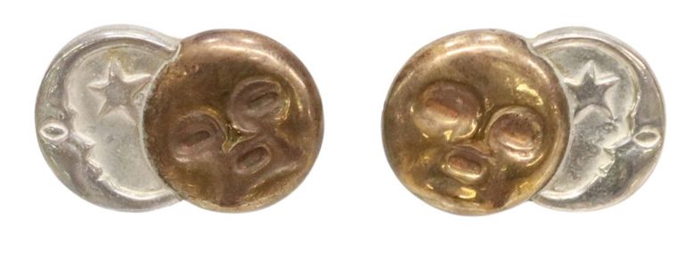 William Spratling Silver Sun & Moon Cufflinks