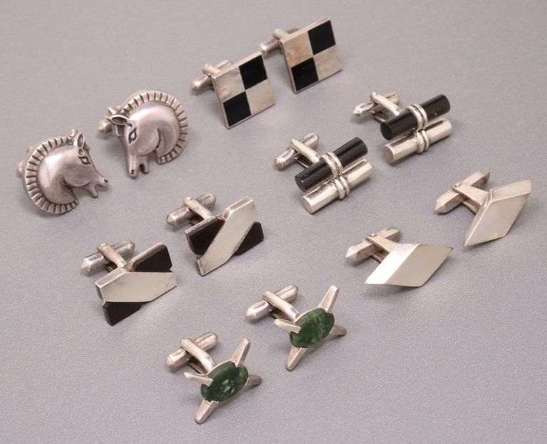 Antonio Pineda Taxco Silver Cufflinks