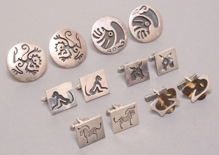 Antonio Pineda Silver & Other Cufflinks