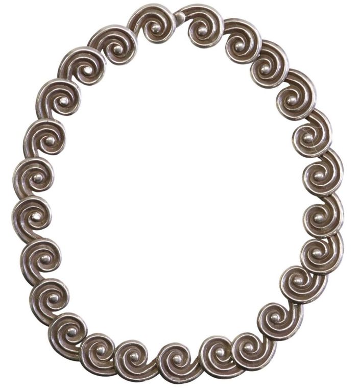 Los Castillo Taxco Sterling Collar Necklace