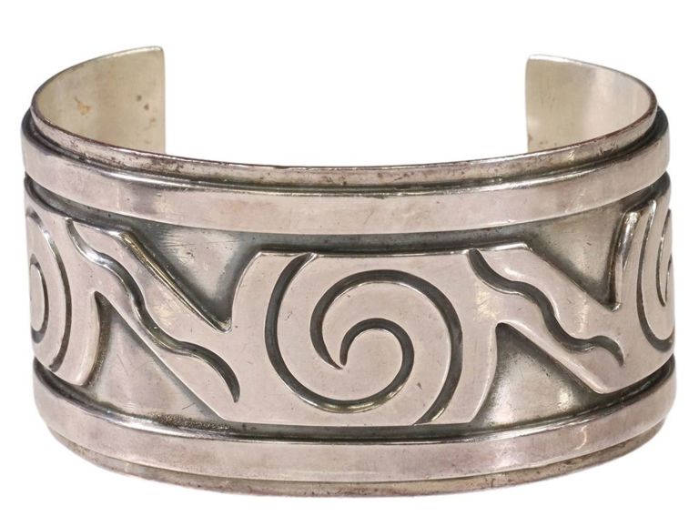 Los Castillo Taxco Sterling Silver Cuff Bracelet