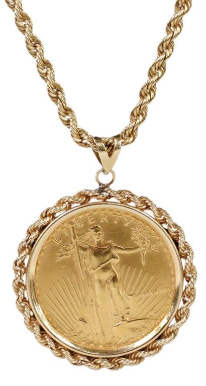 1895 American Gold Half Eagle $5 Coin 14kt Bezel
