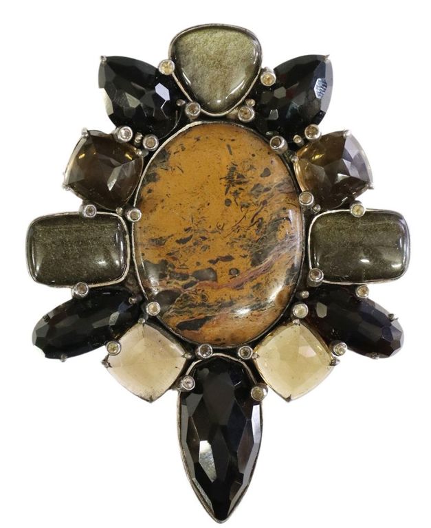 Estate Amy Kahn Russell Sterling Pendant Brooch