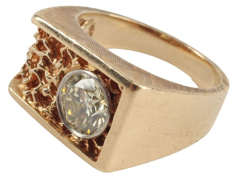 Estate 14kt Yellow Gold & Diamond Ring