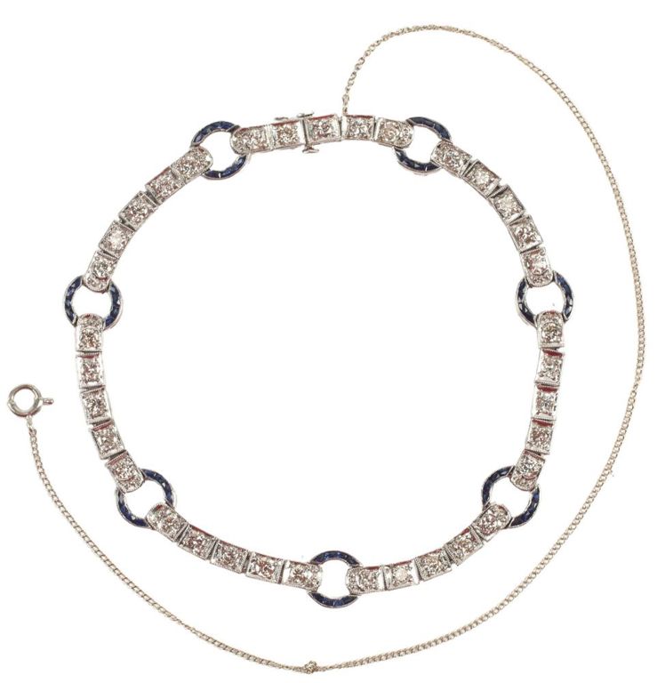 Estate Platinum & Diamond Bracelet