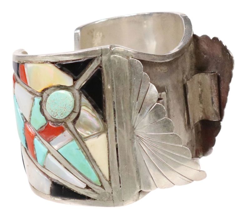Leland Yazzie Navajo Silver Watch Cuff