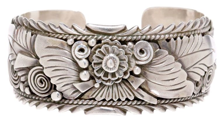 Ben Begaye Navajo Sterling Cuff Bracelet
