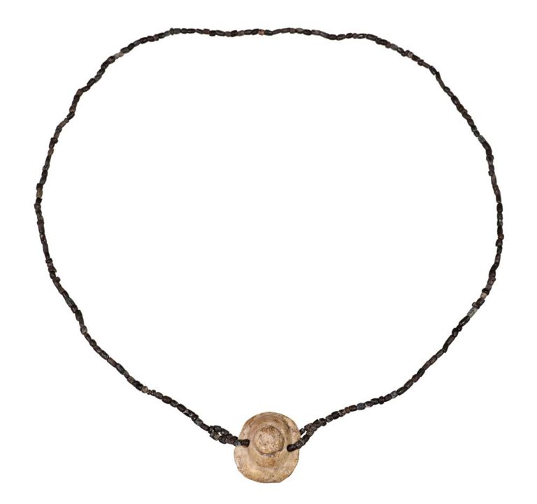 Pre-columbian Stone Pendant Necklace, Guerrero