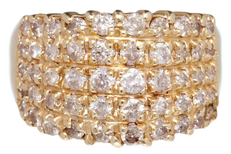 Estate 14kt Yellow Gold & Diamond Ring