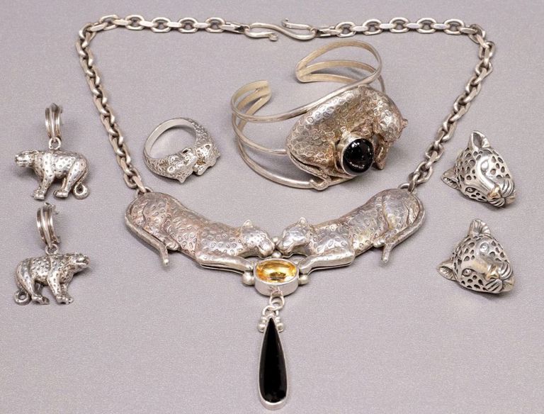 Carol Felley & Dian Malouf Leopard Jewelry