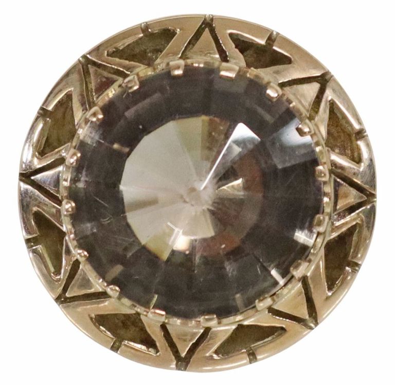 Estate 14kt Rose Gold & Smoky Quartz Ring