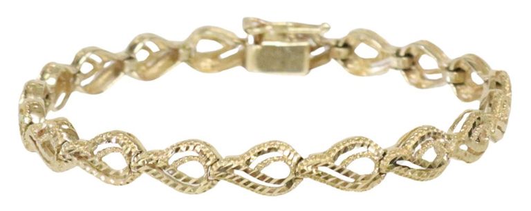 Estate 14kt Yellow Gold Fancy Link Bracelet
