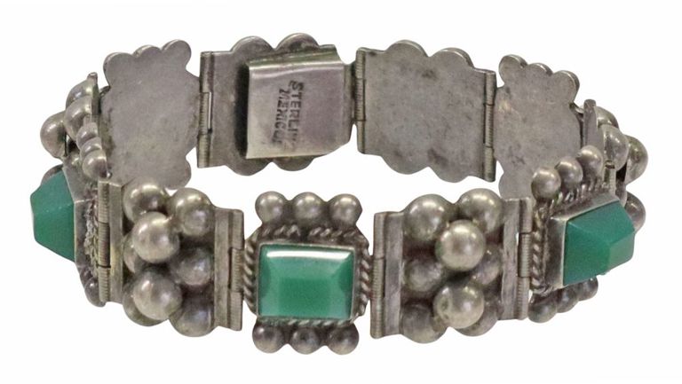 Modernist Sterling Silver Link Bracelet, Mexico