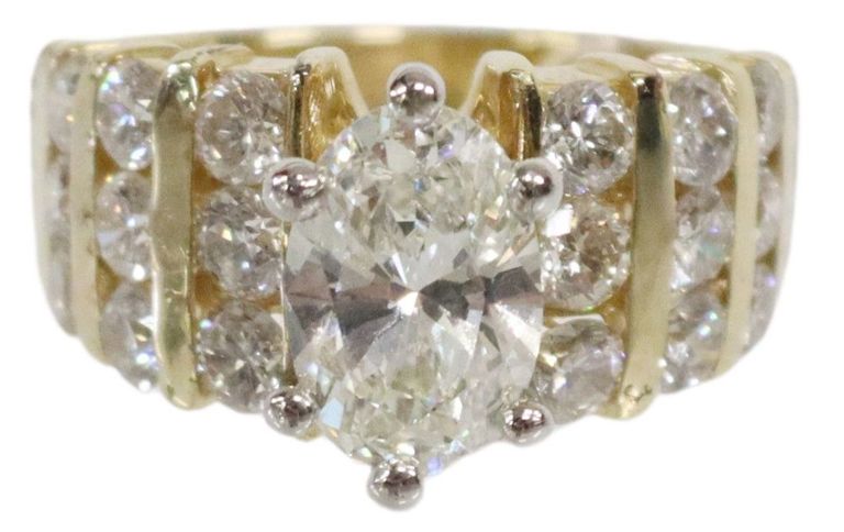 Estate 14kt Yellow Gold & Diamond Ring