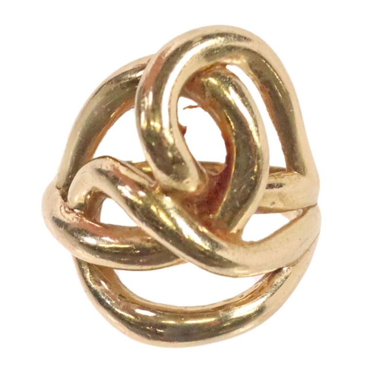 Estate 14kt Yellow Gold Abstract Ring