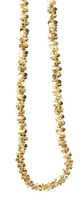 Estate 14k yellow gold "diamond cut" style chain necklace