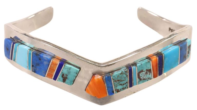 Native American sterling silver cuff bracelet