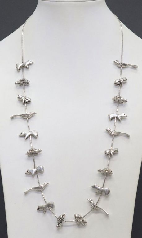 Estate Southwest silver necklace