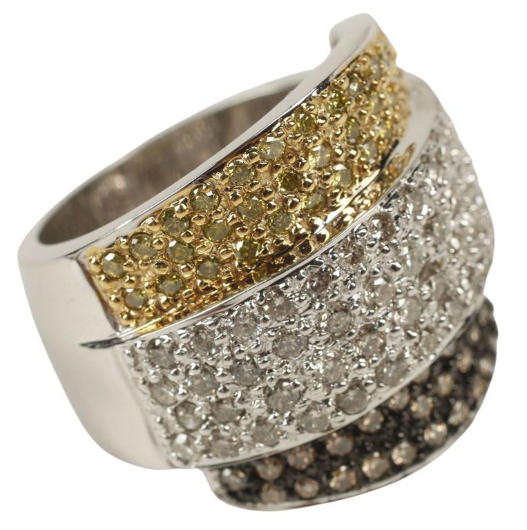 Estate 14k white gold ring