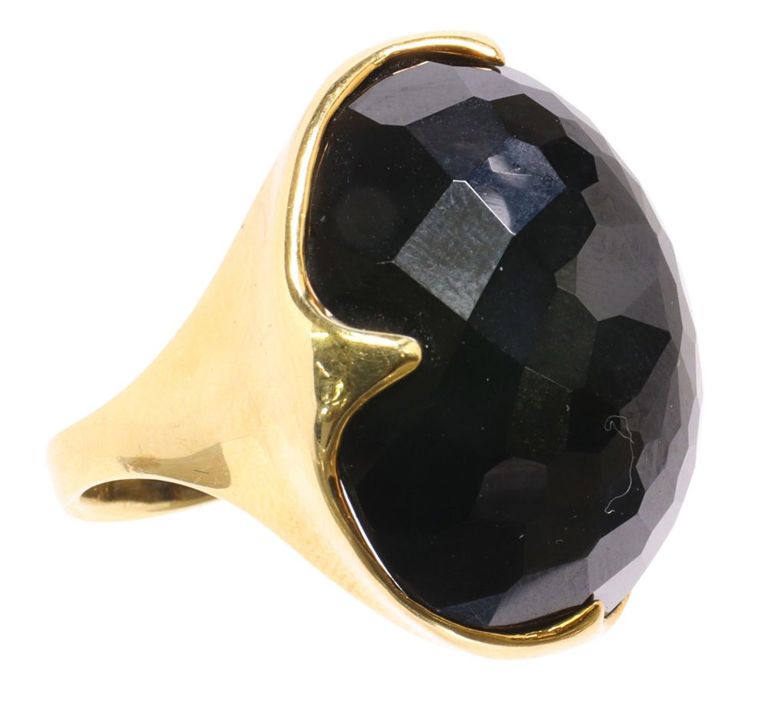 Ippolita 18k gold black onyx Prince Rock Candy ring