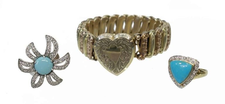 Assorted Gold & Sterling Jewelry Group