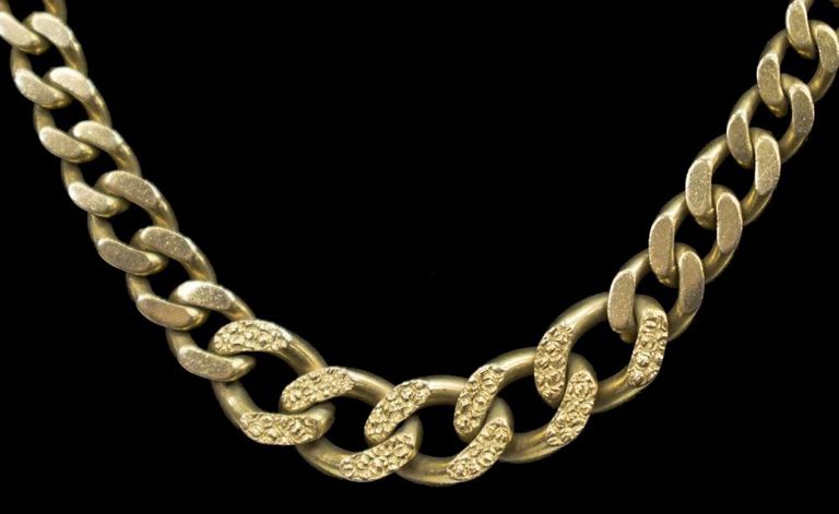 Filk Italian 14kt Gold Estate Necklace