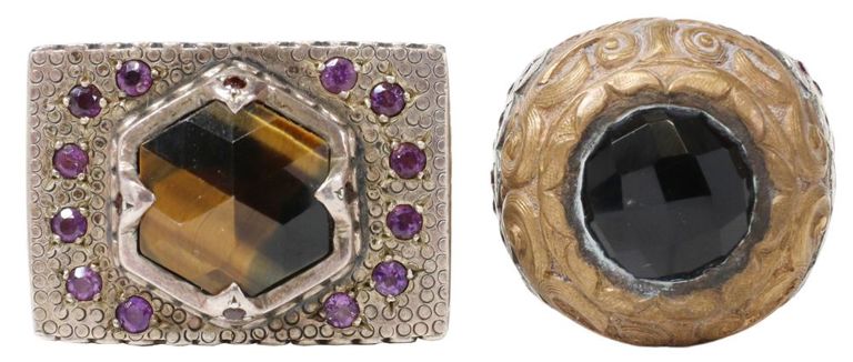 Gent's Pitango Gemstone Statement Rings