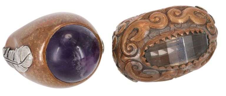 Gent's Pitango Silver & Copper Statement Rings