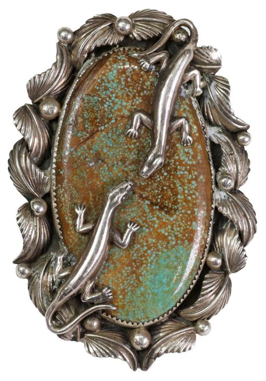 Jacob Troncosa San Felipe Turquoise Lizard Ring