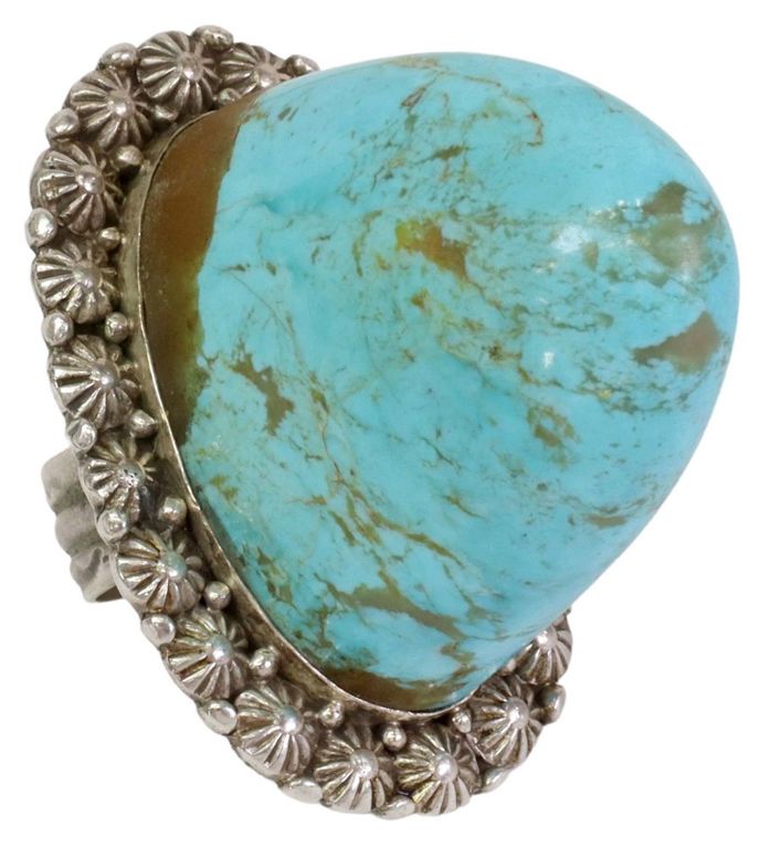 Ben Begaye Navajo Large Turquoise Ring