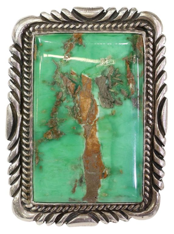 Cecil Atencio Navajo Green Turquoise Ring