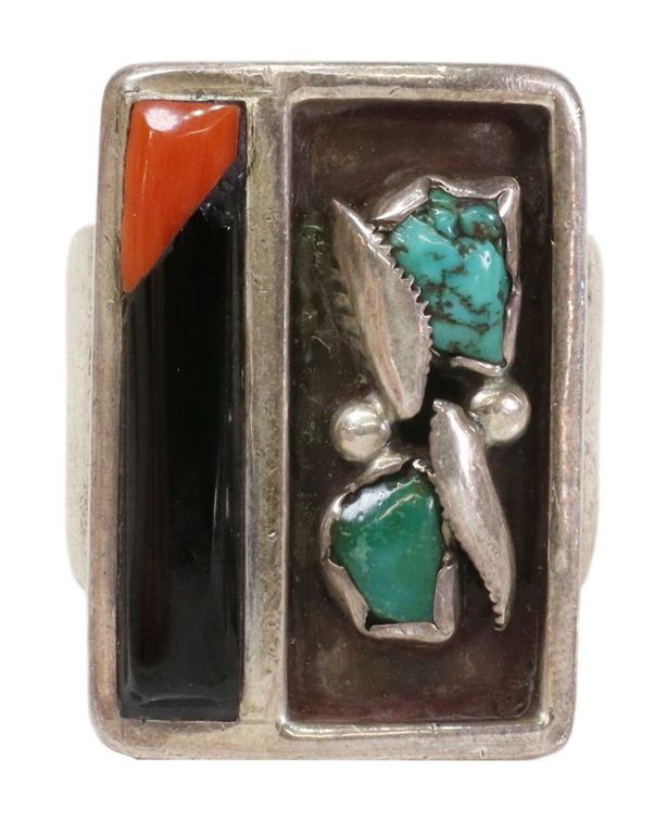 Gent's Wayne & Josie Panteah Zuni Silver Ring