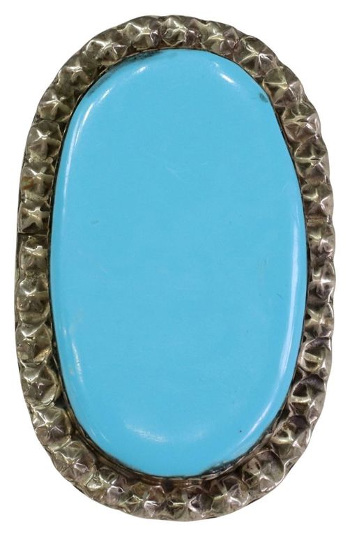 Large Gent's Southwest Silver Statement Ring