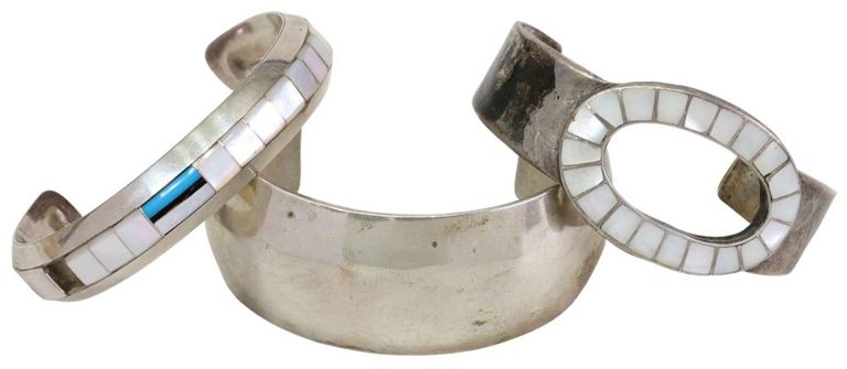Native American & Other Silver Cuff Bracelets