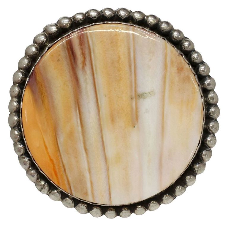Vangie Touchine Navajo Sterling Spiny Oyster Ring