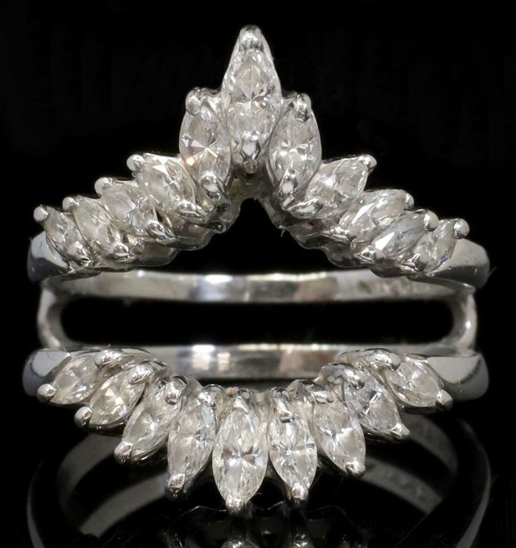 Estate Platinum & Diamond Ring Enhancer