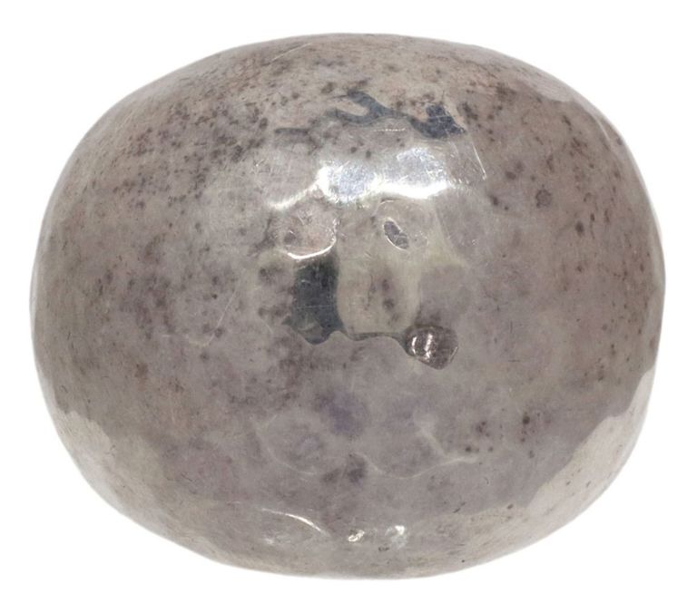 Designer Ippolita Hammered Sterling Dome Ring