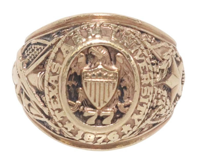 Estate 10kt Yellow Gold Texas a&m University Class Ring
