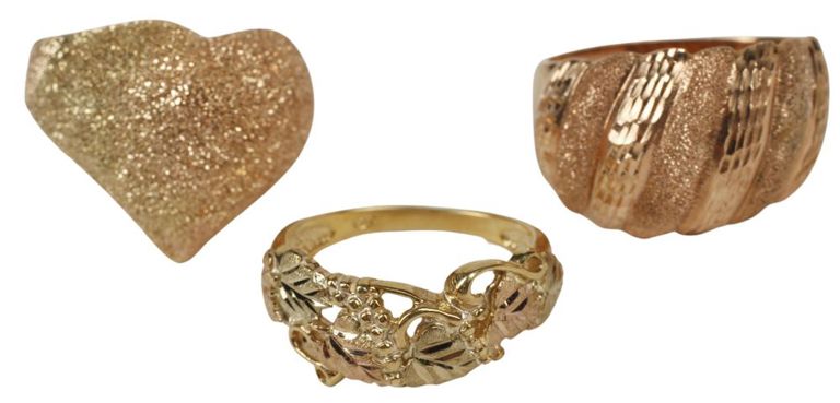Estate gold rings