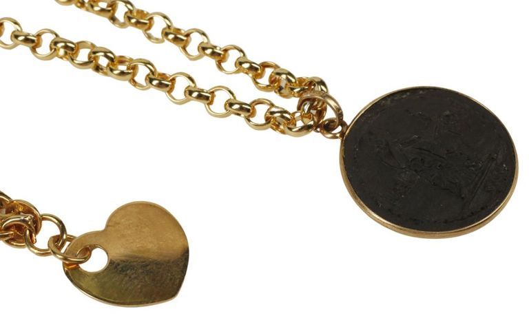 Italian 14k yellow gold chain link bracelets