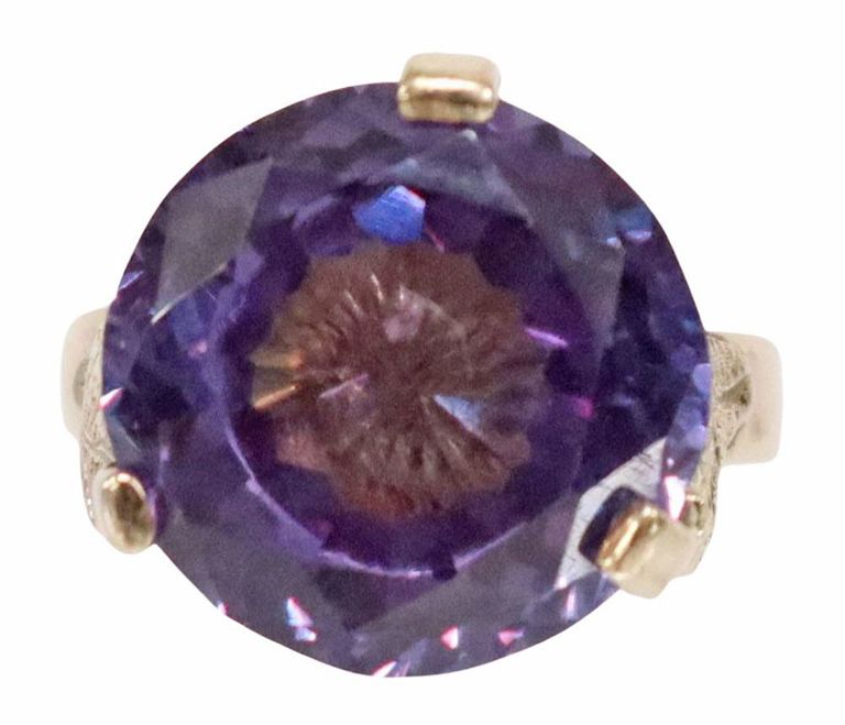 Estate 14k rose gold ring