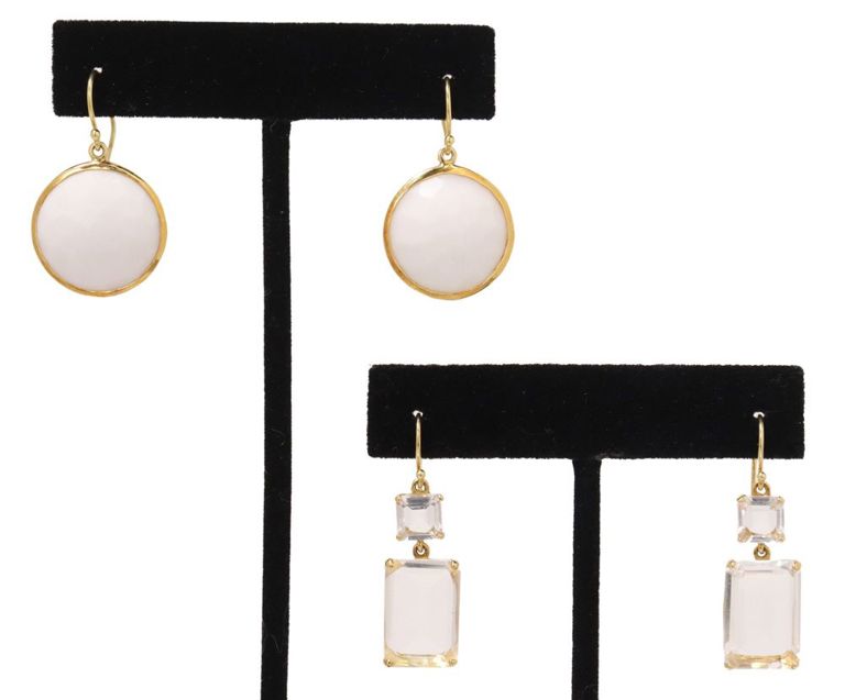 Ippolita 18k gold gemstone drop earrings