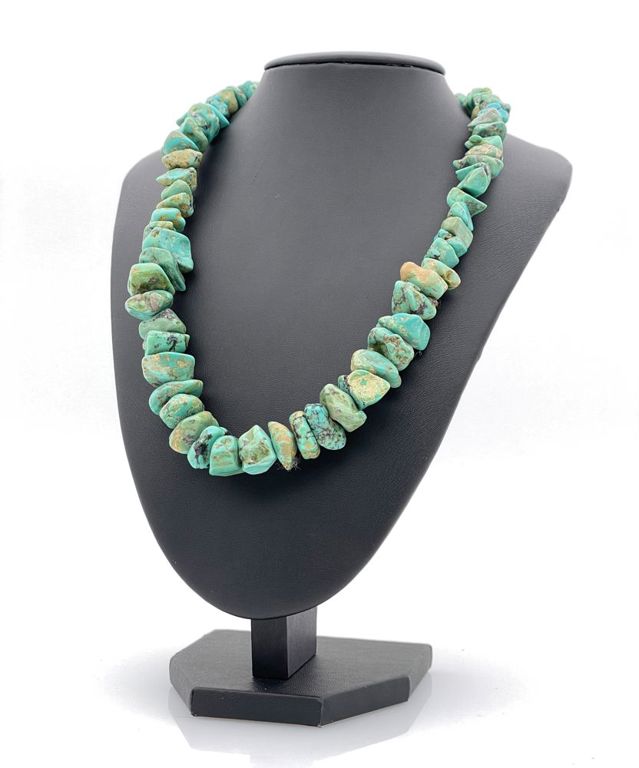 Vintage Ortega's turquoise nugget necklace