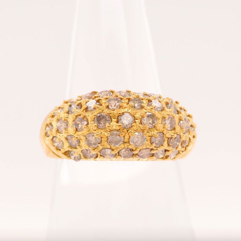 18k yellow gold diamond ring