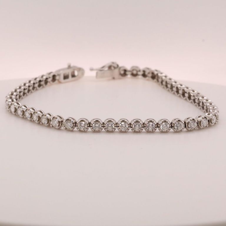 850 platinum diamond tennis bracelet