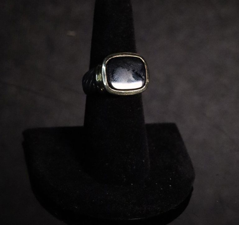 14k yellow gold and sterling silver Noblesse ring